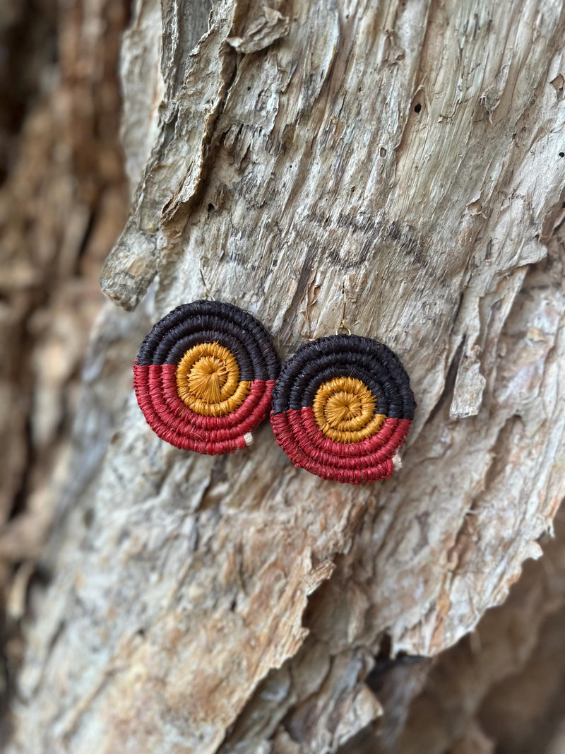 Red, Black & Yellow Earrings